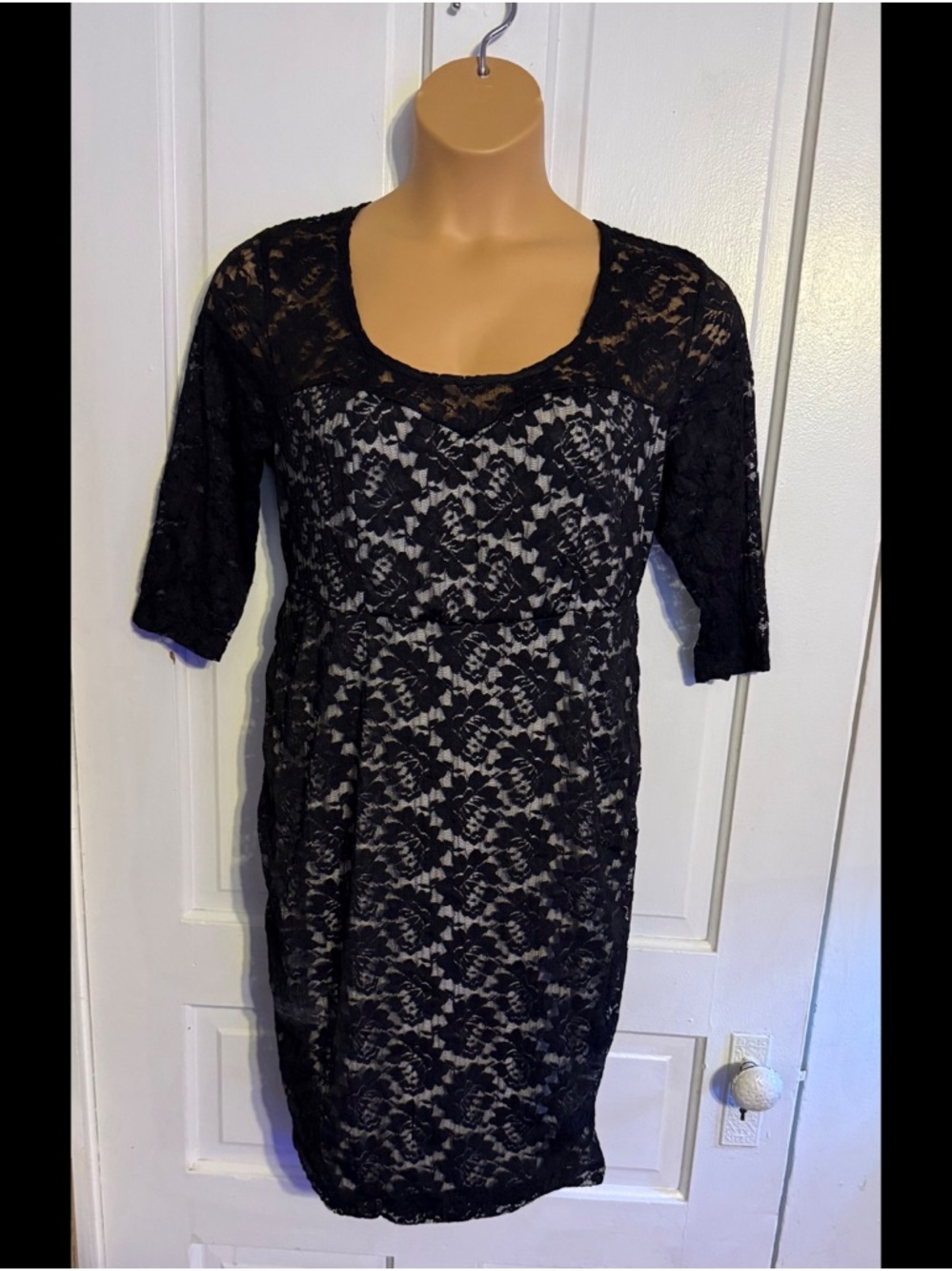 TORRID Black Lace Overlay Cocktail Dress